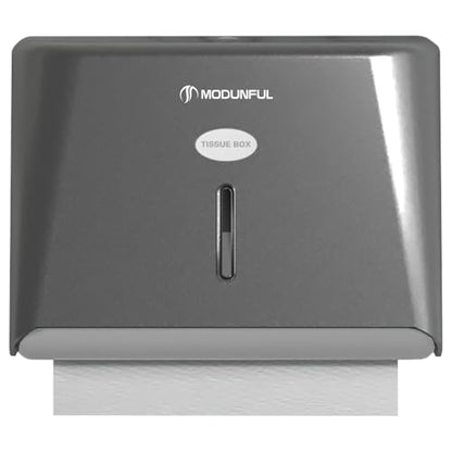 modunful Wall-Mounted Paper Towel Dispenser: Built-in Sample Towel – ABS Wall Box, Grey Pearl Finish, Two Lock Options, No Drilling Installation for Apartments & Small Spaces & RV - color: D-251 Grey