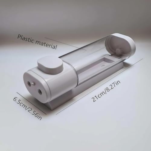 10oz/300ml Single Manual Wall Mounted Soap Dispenser, White - color: White