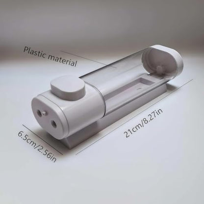 10oz/300ml Single Manual Wall Mounted Soap Dispenser, White - color: White