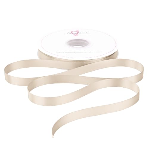 MAYREEL 1/2 inch Champagne Gold Double Faced Satin Ribbon 50 Yards - color: Champagne Gold, size: 1/2 Inch