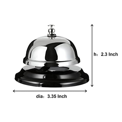 QTLCOHD 12 Pack Call Bell 3.35 Inch Diameter Desk Bell for Service