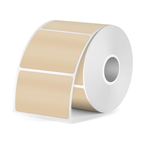 Direct Thermal Labels Khaki 1.57×1.18 Inch for M110 M120 M220 M221 - color: Khaki, size: 1.18 X 1.57 Inch