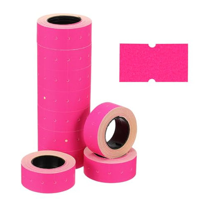 PATIKIL Pricing Labels Price Gun Labels Self-Adhesive 10 Rolls 5000pcs - color: Rose Red