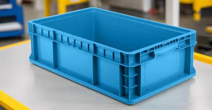 Hudson Exchange 24 x 15 x 7.5" (2 Pack) Straight Wall Handled Storage Container Tote, Blue - color: Blue, size: 2 Pack