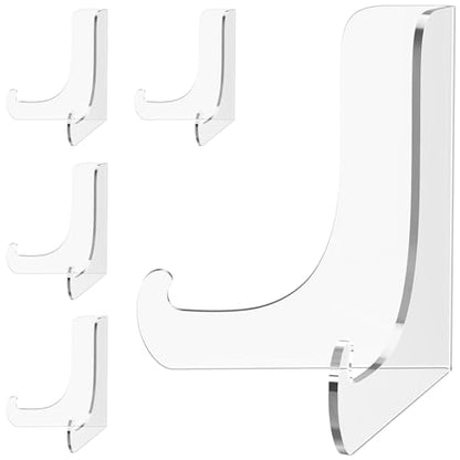 5 Pack Acrylic Display Stand, Plate Stand for Display, Easel Stand