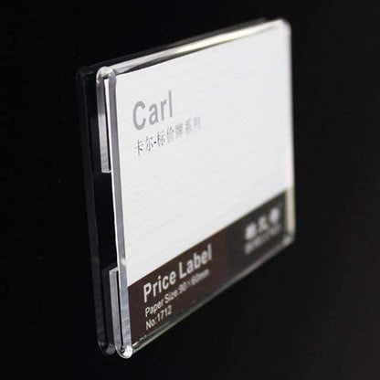 20pcs Price Label Holders, Product Sign Holders, Shelf Tag Display Stands - size: Paper Size:4x6cm
