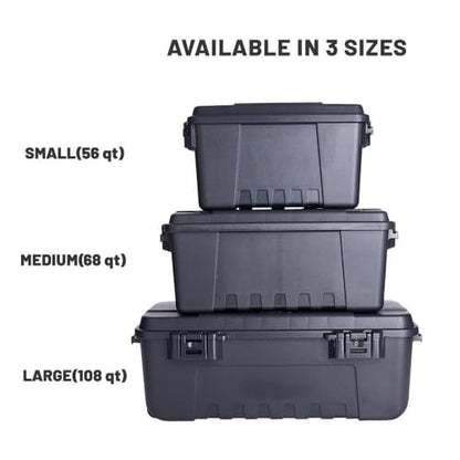 Plano Storage Trunks - color: Charcoal, style: Large - 1 pack