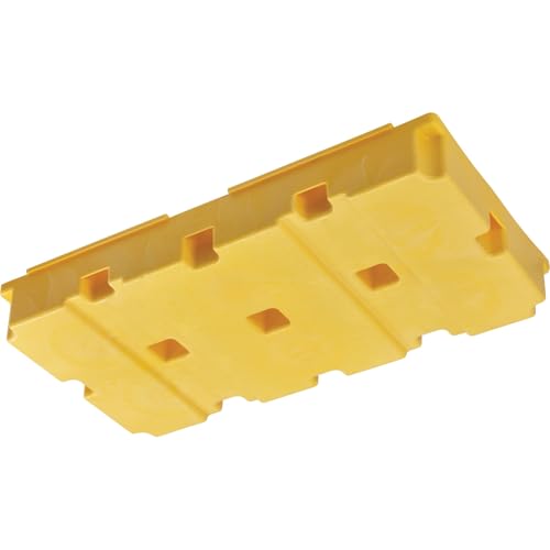 Global Industrial Low Profile Spill Containment Modular Platform, 2 Drum | Capacity, 30 Gallon Liquid Capacity, 5000 Lbs Weight Capacity, 51.5"W x 26.25"D x 6.5"H, Yellow - style: 2 Drum