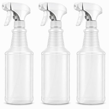 Bar5F 24 oz Empty Bleach-Resistant Trigger Spray Bottles, 3-Pack
