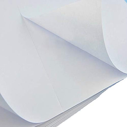 BESTEASY 200 Round Corner Half Sheet Self Adhesive Shipping Labels for Laser and Ink Jet Printers, White Blank (100 Sheets, 200 Labels) - size: 100 sheets, style: Round Corner-8.5"x5.5"