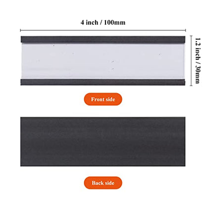 C Channel Magentic Label Holders 1.2x4 Inch,Magnetic Labels for File Cabinets，Pack of 50 - size: 1.2"x4"-50pcs