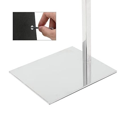 2 Pack Handbag Display Stands, Silver Purse Holder Display Stands, Adjustable Height Stainless Steel Hanger Rack for Retail Closet Vendors Display Luxury Bag Handbags Jewelry - color: Silver