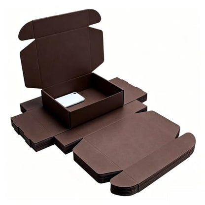 Coffee Shipping Packaging MEIANJU Hard Cardboard Shipping Box Gift Wrap Box - color: Coffee Color-20PCS
