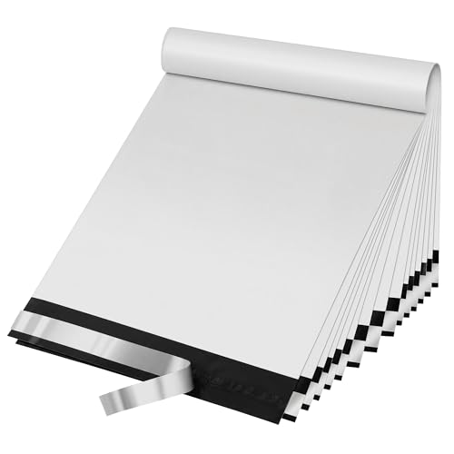 100Pcs Poly Mailers 12x15.5Inch Adhesive Sealing Envelopes,Mailing Envelopes for Clothing,Mailing Bags for clothing, books and accessories, Waterproof - size: 12*15.5