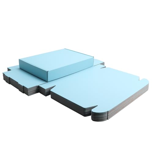 Blue Shipping Packaging Boxes Mailers E-Commerce Packing 20Pcs13×9×2 Inch - color: Blue