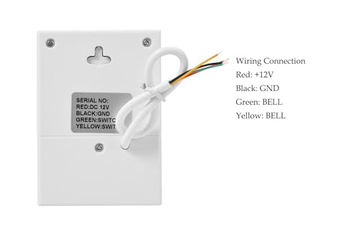 12V Wired Doorbell Chime for Access Control System, Loud 90dB Ding Dong Bell with ABS Housing Indoor Door Chime for Home, Office, Hotel