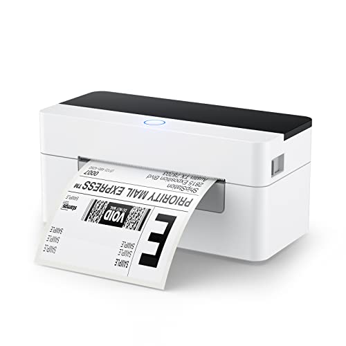 OFFNOVA USB Shipping Label Printer, 4x6 Label Printer for Shipping Packages, High Speed Thermal Printer, Supports ShipStation UPS FedEx Ebay, NO Bluetooth Function - color: White