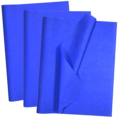 100 Sheets Blue Tissue Paper Artdly 14 x 20 Inches Blue Wrapping Paper Bulk for Weddings Birthday DIY Project Christmas - color: Blue, size: 14x20 Inch (Pack of 100)