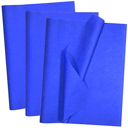 100 Sheets Blue Tissue Paper Artdly 14 x 20 Inches Blue Wrapping Paper Bulk for Weddings Birthday DIY Project Christmas - color: Blue, size: 14x20 Inch (Pack of 100)