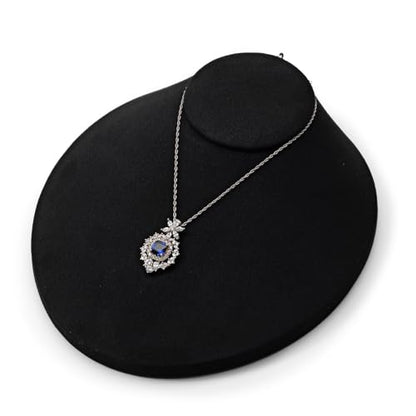 Oirlv Necklace Holder Bust Velvet Jewelry Display Necklace Display for Vendors Display Pendant Display Stand Black - color: Black