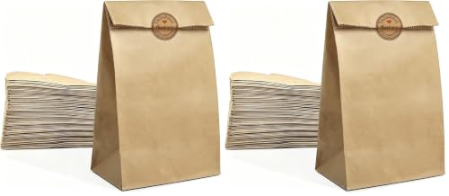 Brown Paper Lunch Bags for Small Business (200 Count) (Pack of 2) - size: 200 COUNT (Pack of 2)