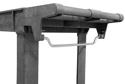 WEN 73009 500-Pound Capacity 40 by 17-Inch Two-Shelf Service Utility Cart - size: With Onboard Hooks and Ruler