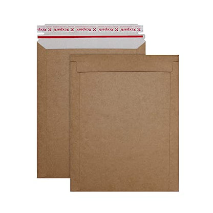 Xxcxpark 25 Pack Brown Kraft Rigid Mailers, 6.25 x 8.25 inches Self Seal Photo Document Mailers Premium Cardboard Keep Flat Envelopes for Photos, Pictures, Papers, Files, CD - color: Brown, size: 6.25X8.25