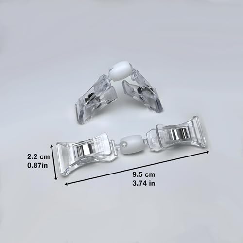 LJY 16 Clear Rotatable Sign Clips for Table Cards