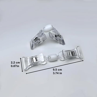 LJY 16 Clear Rotatable Sign Clips for Table Cards