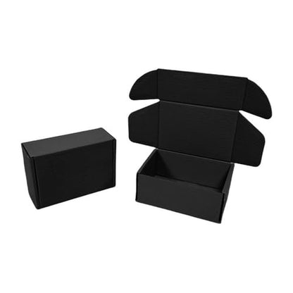 50 Pack 6x4x1.6 in Black Shipping Boxes - color: Black, size: 6x4x1.6 in