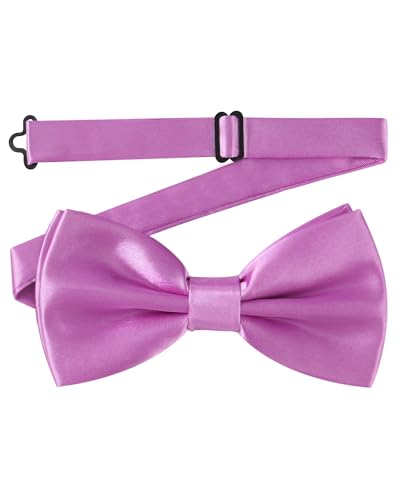 AWAYTR Bow Ties for Men - Pre-Tied Adjustable Tuxedo Style for Wedding - color: Light Purple