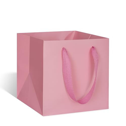 ADIDO EVA 1 Pcs Pink Large Square Gift Bags 12x12x12 in Large Gift Bags - color: Pink, size: 12x12x12 Inch (Pack of 1)