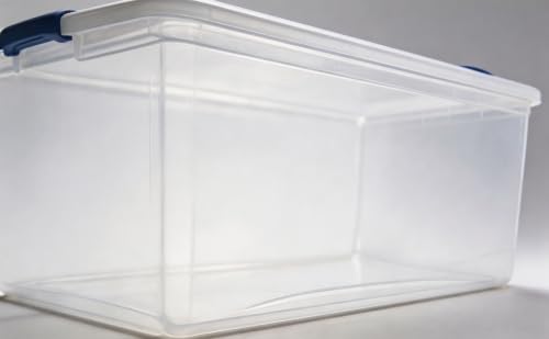 2Pack 105 Quart Clear Plastic Storage Bin with Lid, Large Home Organizer