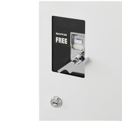 Global Industrial Feminine Hygiene Dispenser, Free Vending, 15"Wx5"Dx25.5"H