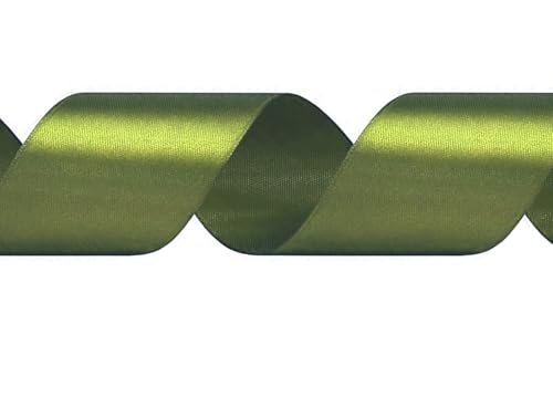 Satin Ribbon Army Green 1 Inch and 25 Yards - color: Army green, size: 1”