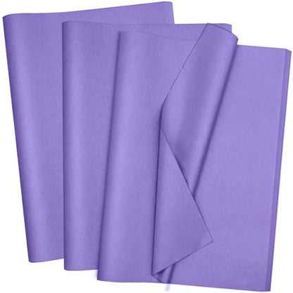 Jkopsnr 100 Sheets Purple Tissue Paper 20x14 Inches - color: Purple, size: 14x20