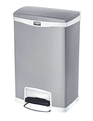 Rubbermaid Commercial Slim Jim Step-On - color: White, size: 13 Gallon