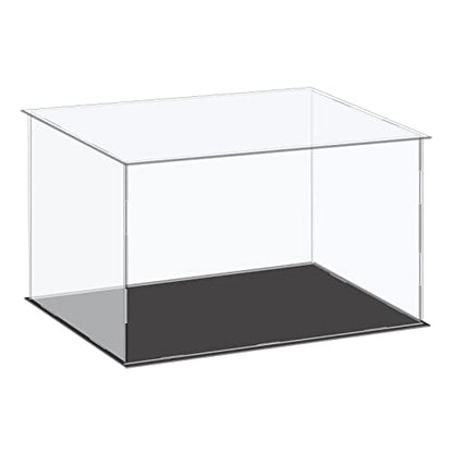 MECCANIXITY Acrylic Display Case Plastic Box Cube Storage Box Clear Small Assemble Dustproof Showcase 14.1x8.2x8 Inch for Collectibles Items - size: 14.1x8.2x8 Inch