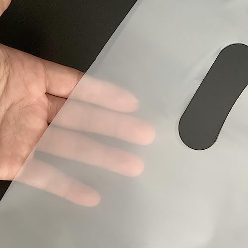 100 Pack 20" x 24"x 2 Mil Thick Large White Plastic Shopping Bags with Die Cut Handles
