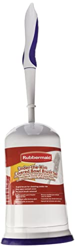 Rubbermaid Toilet Bowl Brush with Caddy Holder, with Caddy Holder, Cobalt Blue (FG6B9204COBLT) - style: Under Rim Brush