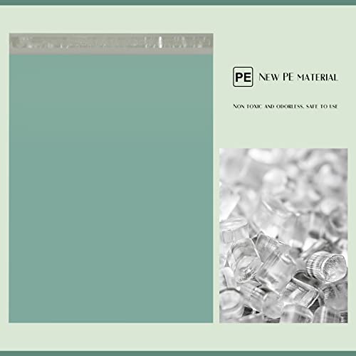 Metronic Poly Mailers 10x13 100 Pack, Small Strong Adhesive Shipping Bags - color: Grayed Jade Green, size: 10x13 100PC