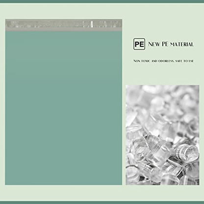 Metronic Poly Mailers 12x15.5 100 Pack Medium Shipping Bags for Clothing - color: Grayed Jade Green, size: 12x15.5 100PC