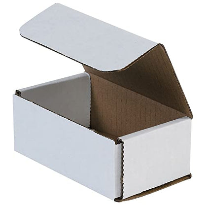 Box Partners Corrugated Mailers 5-inch x 3-inch x 2-inch White 50/Bundle (M532)