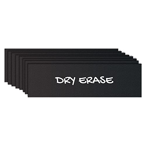 Black Dry Erase Chalkboard Magnetic Shelf Label Magnets. Perfect for Kitchen of Office. (1" x 5", Pack of 24) - size: 1" x 5", style: Pack of 24