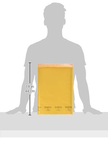 SALES4LESS - Kraft Bubble Mailers, Self-Seal, Waterproof & Cushioned Padded Envelopes for Shipping, 10.5 x 16 in (10 Pack, Gold) - size: 10.5 x 16 in