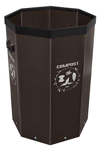 Megabin 44 Gallon Light Weight Portable Event Trash and Recycling Bins | Reusable and Easy to Move | for Events, Conferences - Brown Compost - size: Brown Compost