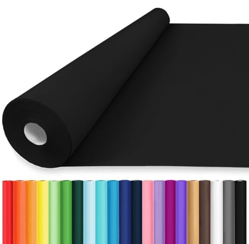 Vanhench 36" x 2400" (200') Black Wrapping Paper Roll - color: Black, size: 36" X 200'