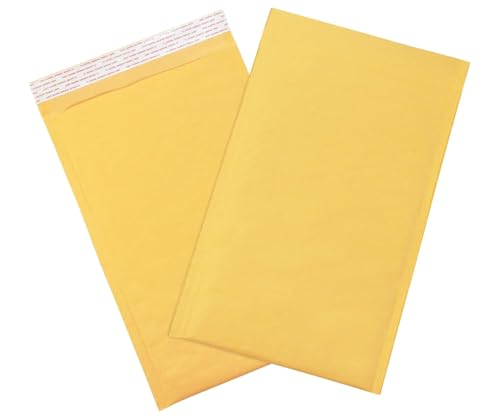 BOX USA 8 1/2 x 14 1/2" Kraft Bubble Mailers (100-Pack) - Brown Padded Envelopes, Self-Seal Shipping Bags for Business, Heavy Duty Cushioned Mailing Envelopes for Packaging and Shipping - size: 8-1/2x14" (100-Pack)