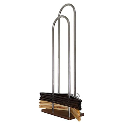 Hanger Stacker, Clothes Standard Hanger Organizer Stand, 32.7" H - color: Stainless Steel, size: Large(32.7"H)