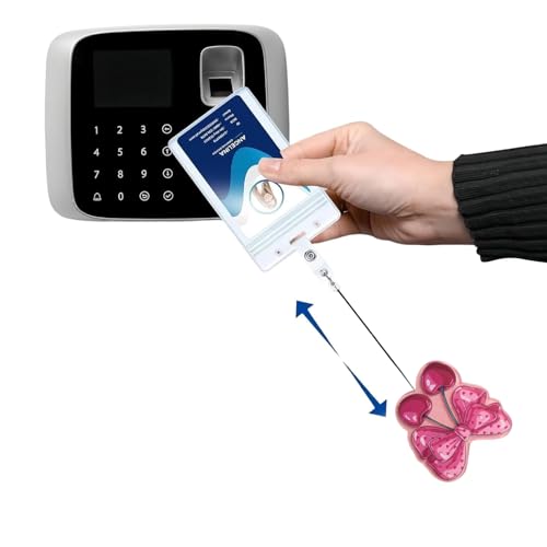 RIICFDD Badge Reel Glitter Pink Bow Cherry Badge Holder 1 Pcs - color: Funny Styl 56
